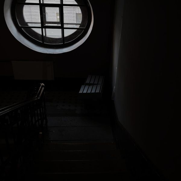 Geometric light patterns creating a sense of structure and flow